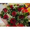 rose bouquet for valentine's day by flower shop Anoiksi