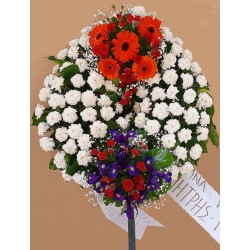 Κηδεία στη Δράμα, Στεφάνι κηδείας ανθοπωλεία δραμα. λουλούδια για κηδεια